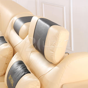 Conjunto de Sala de estar supermoderno, sofá grande de cuero con LED en forma de U, con reproductor de música - Product Image 5