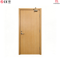 Porte coupe-feu en bois écologique pour maison, en gros, sans formaldéhyde, avec résistance au feu et à l'humidité