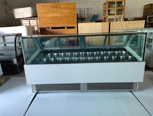 Congelador Expositor <span class=keywords><strong>de</strong></span> Helado <span class=keywords><strong>de</strong></span> 12 / 16 / 20 / 22 Bandejas Vitrina para Gelato con Precio <span class=keywords><strong>de</strong></span> Fábrica - Product Image 2