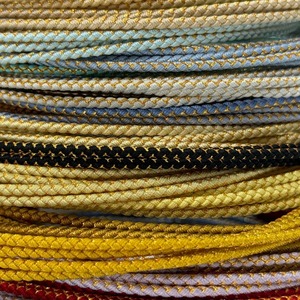 Vendu par un mètre 8mm différentes couleurs rondes grands cordons tricotés en nylon de <span class=keywords><strong>soie</strong></span> pour la fabrication de bijoux Diy - Product Image 1