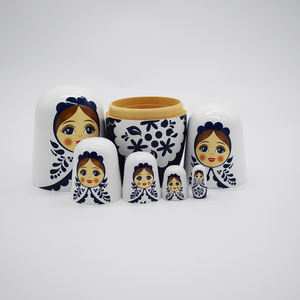 Regali di natale matrioska bambola bambole di nidificazione in legno fatte a mano - Product Image 4