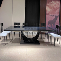 Table de réception moderne en métal pour hôtels et événements festifs