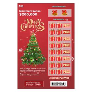 Loterie grand prix Gagnez de l'argent Jeu de jeu Billets à gratter personnalisés Loterie <span class=keywords><strong>au</strong></span> design personnalisé - Product Image 4