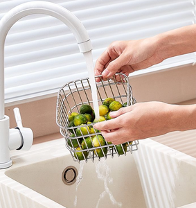 Panier <span class=keywords><strong>de</strong></span> rangement multifonctionnel en acier inoxydable, panier à fruits et légumes pour la maison, panier <span class=keywords><strong>de</strong></span> rangement pour cosmétiques <span class=keywords><strong>de</strong></span> cuisine - Product Image 5
