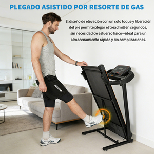 EIGFOH Professional Folding <b>Treadmill</b> Electric LED <b>Screen</b> 110kg Capacity Home Use Compact Design Easy Storage Calories Tracking - Product Image 6