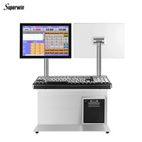 Machine pos tout-en-un écran tactile capacitif POS PC avec support en aluminium POS System