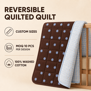 Edredón Reversible Personalizado <span class=keywords><strong>para</strong></span> Bebé con Tela 100% Algodón Lavado y Relleno 100% Algodón - Product Image 5
