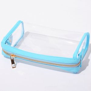Eco-Friendly Wholesale PVC Fashion <b>Clear</b> Candy Design Cosmetic <b>Bags</b> Water Resistant for <b>Bag</b> Portable Zipper Pouches - Product Image 3