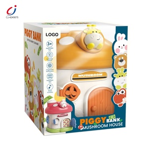 Chengji musique empreinte digitale <span class=keywords><strong>tirelire</strong></span> jouets simulation capteur mot de passe coffre-fort dessin animé <span class=keywords><strong>girafe</strong></span> champignon <span class=keywords><strong>tirelire</strong></span> - Product Image 6