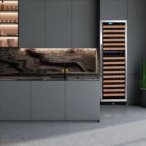 Réfrigérateur de bouteille de vin intégré en acier inoxydable à double zone personnalisé d'usine OEM réfrigérateur avec température constante pour la maison - Product Image 1