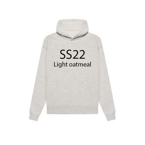 Fabrieksdirect verkoop 380 GSM katoenen fleece heren ESSENTIAL hoodie lichte havermout oversized hoodie met 3D flocking logo - Product Image 1