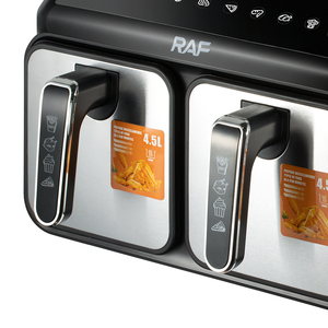 RAF Nueva Freidora de Aire de 9L Negra, Doble Función, Máquina Avanzada con Control de Temperatura para Cocina, Freidora de Aire A - Product Image 6