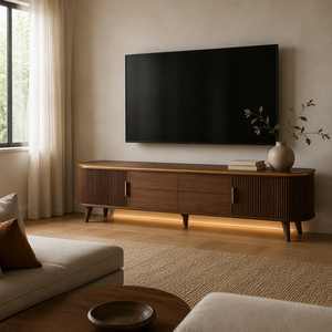 Modern Coffee <strong>Table</strong> and Tv <strong>Console</strong> for Living Room <strong>Mid</strong> <strong>century</strong> Modern Smart Tv <strong>Console</strong> Tv Stands Modern Luxury with Led - Product Image 1