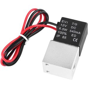 Vanne solénoïde à air Beduan 2 voies normalement fermée 12V DC 1/8 NPT Corps en aluminium - Product Image 2