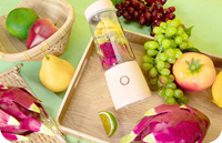 Blender listrik Mini isi ulang USB 400ml gelas Juicer plastik baja tahan karat Hotel jus buah RV Rumah Tangga Mobil Portabel