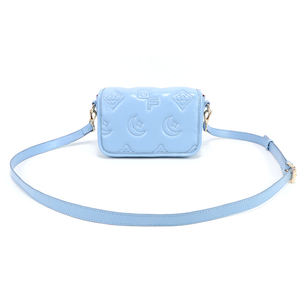 Bolso de Hombro de PU con Estampado Floral Azul, Diseño con Correa Ajustable y Logotipo Personalizado, Venta al Por Mayor del Fabricante GORFIA - Product Image 3