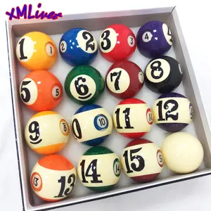 xmlivet 57.2mm Billiards Pool Balls High quality Complete Set of Balls 2 1/4 inch Ball NO inside NO designs