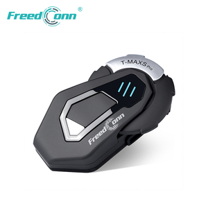 FreedConn Casque de vélo de <span class=keywords><strong>moto</strong></span> S Pro <span class=keywords><strong>T</strong></span>-<span class=keywords><strong>MAX</strong></span> Intercom Musical FM Radio Casque sans fil <span class=keywords><strong>Moto</strong></span> Bluetooth Casque - Product Image 1