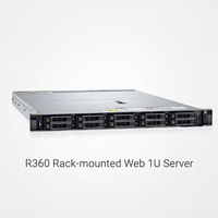 Server Web R360 Montabile su Rack con CPU Xeon, 64GB di Memoria DDR4, SSD e HDD, Modello R360 1U Server di Rete