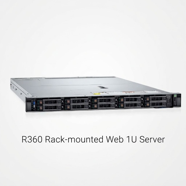 R360 Rack-mounted Web serveur with Xeon CPU 64GB DDR4 Memory SSD & HDD Stock R360 Model 1U Network Server