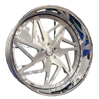 Jantes de voiture personnalisées 22 23 24 pouces Deux pièces Jantes 5x114.3 5x120 6x139.7 Adaptées aux voitures de luxe