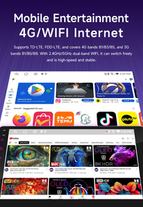 Bqcc 1 DIN Android 13 Xe Đài Phát Thanh Stereo GPS 4G Rds FM Stereo 9 "10" IPS Carplay Màn Hình Phổ 4/8 Core 6/128GB Gương Liên Kết - Product Image 5