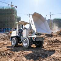 3-Tonnen-4x4-Offroad-Mini-Dumper mit Schwenkschaufel, Baustellenlader, Knickgelenk-Radlader, Motorgetriebe 37 kW für Baustellen