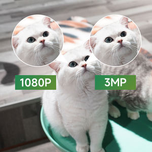 PTZ <span class=keywords><strong>IP</strong></span> WLAN 360-Grad-Kamera Glühbirne mit Automatischer Nachtsicht für Innen und Außen, Heimsicherheit mit Speicherkarte & Cloud-Speicher, 3MP CMOS-Sensor E2 - Product Image 6