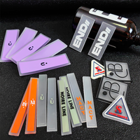 Vente en gros de logo surélevé personnalisé Patch en silicone Autocollant de transfert par presse à chaud Étiquettes en PVC pour vêtements Décoration de vêtements à coudre