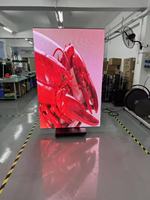 Supporto da pavimento a colori a Led per pubblicità elettronica Tri-fold Poster Display schermo P2.5 P1.86 P1.5 Tri piega Led Poster