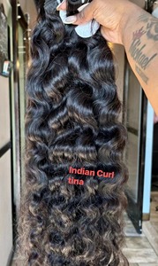 Doppie trame 100 capelli umani grezzi vietnamiti fasci di capelli ricci birmani birmani