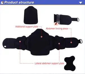 Soporte lumbar LSO para espalda, soporte de cintura con panel trasero, muestra gratis, hecho a medida