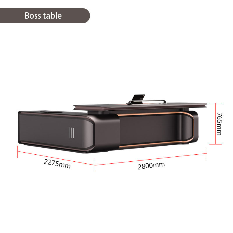 Liyu Luxury Executive Office Desk Modern Design Wooden Work Table and Metal for Home or School Furniture Mobilier De Bureau