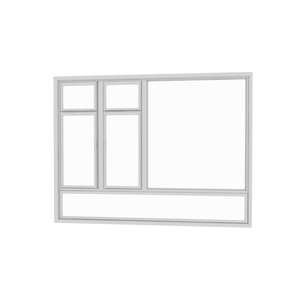 אלומיניום שחור קטן כפול תלו כפול תלו קול גבוה וחלון בידוד חום ודלת - Product Image 5