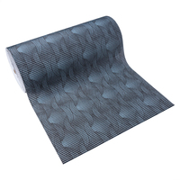 Tapis de salle de bain antidérapant en PVC imprimé non gaufré, tapis de douche imperméable antidérapant, design personnalisé