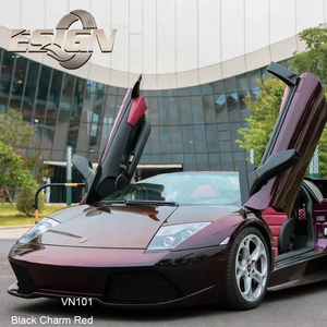 VN101 Black Charm Red Car Stickers Car <b>Wrap</b> Vinyl - Product Image 3