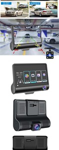 Bosstar 4 Zoll gleichzeitige Aufnahme drei Kameras 3 Objektive HD Auto-DVR Video Kamera Auto-<span class=keywords><strong>Dash</strong></span> 1080p Kamera für Universal-Auto - Product Image 2