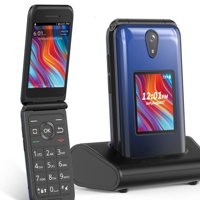 Durable 4G Feature Phone  1650mAh Battery, Android, WiFi & GPS | US Hot Seller