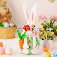 Nouvelle conception, lapin de Pâques décoratif en plastique et polyester durable de 28 cm, jouet d'intérieur, prix d'usine, vente en gros