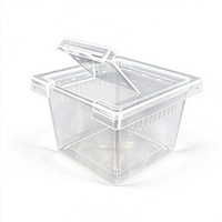 Boîte d'élevage en plastique transparente pour reptiles et insectes, toutes saisons, vente en gros, lot en vrac, conception et approvisionnement d'usine