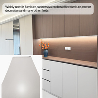 Panneau MDF mélaminé couleur teck blanc pour meubles, 5 mm 8 mm, résistant à l'usure, panneau mélaminé E0
