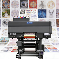 Impresora Digital Automática UV DTF de Rollo a Rollo con Laminadora A3 CMYK para Transferencia de Adhesivos en Botellas, Carcasas de Móviles y Cajas - 1 Año de Garantía