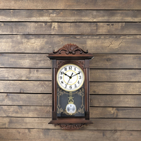 Reloj de Pared de Plástico Decorativo para el Hogar, Estilo Europeo Retro, Regalo en Oferta