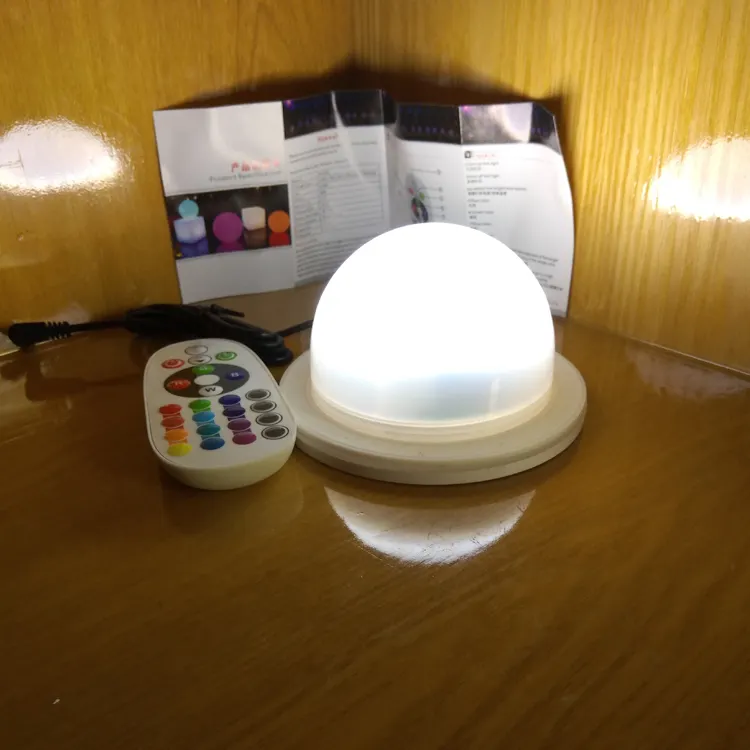 DHL ücretsiz kargo kablosuz şarj renkler Led mobilya için su geçirmez aydınlatma parçası değiştirmek
