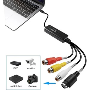 Convertisseur RCA HD <span class=keywords><strong>AV</strong></span> vers <span class=keywords><strong>USB</strong></span> Type C, carte de capture vidéo, adaptateur 1 canal <span class=keywords><strong>AV</strong></span> NTSC PAL S-Video Composite - Product Image 6