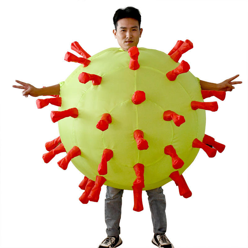 Adult inflatable suit yellow