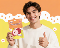 Bonbons à la saveur de litchi sans sucre, enrichis en vitamine C, marque privée OEM, complément alimentaire sain aux fruits, bonbons durs pour la vente en gros
