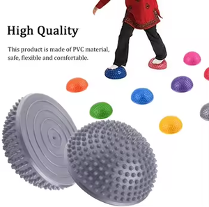 Bola semicircular de masaje Premium, terapia muscular de pie de tejido profundo, bote inflable de PVC para masaje de pies, Bola de Durian de media punta - Product Image 3