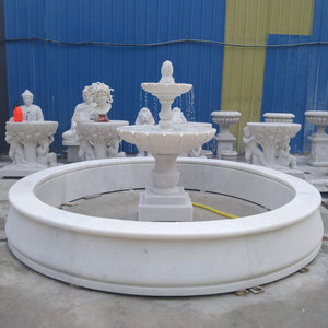 Tùy chỉnh lớn bằng đá cẩm thạch trắng sư tử đài phun nước cho trang trí ngoài trời - Product Image 6