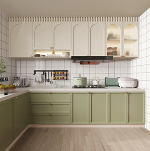 خزانة مطبخ بتصميم كلاسيكي بالجملة مع جزيرة - Product Image 2